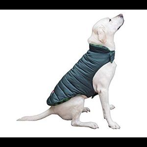 Coleman green reversible dog jacket